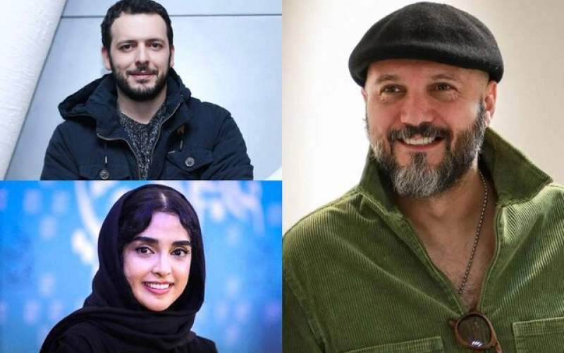 کامبیز دیرباز، پدرام شریفی و الهام حصاری در فیلم علیرضا امینی